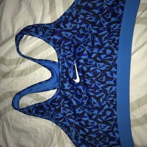 Nike blue sports bra